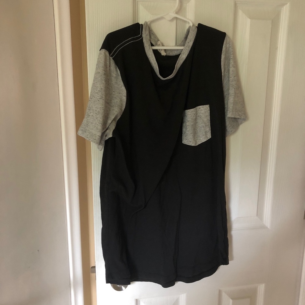 Black and Grey Top